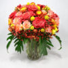 orange roses bouquet in a vase
