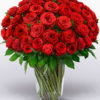 photo of 100 red roses bouquet